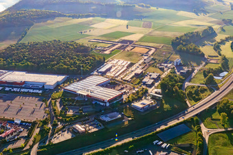 Hymerring industrial estate with WAREMA Sun Academy in the district Bettingen in Wertheim in the state Baden-Wuerttemberg, Germany
