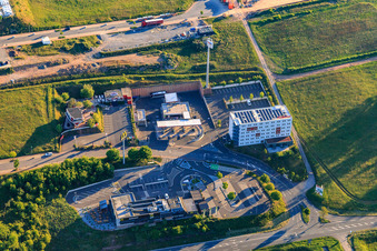 McDonald's and Euro Hotel Wertheim in the district Bettingen in Wertheim in the state Baden-Wuerttemberg, Germany