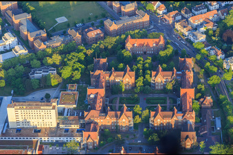 Municipal Hospital, Buildings C and B in the district Nordweststadt in Karlsruhe in the state Baden-Wuerttemberg, Germany