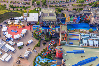 Vildfål - Freefall slide and "Always Sundays" arena of Rulantica in Europa-Park Rust in Rust in the state Baden-Wuerttemberg, Germany