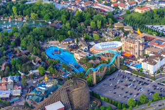 Whale Adventures, Atlantica SuperSplash and WODAN – Timburcoaster of Europapark Rust in Rust in the state Baden-Wuerttemberg, Germany