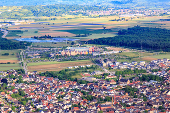 View of Rulantica from the southwest of Europa-Park Rust in Rust in the state Baden-Wuerttemberg, Germany