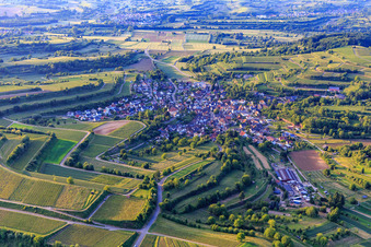 View of the wine-growing village from the northeast in Malterdingen in the state Baden-Wuerttemberg, Germany