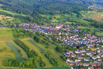 Village view from the north in the district Schmieheim in Kippenheim in the state Baden-Wuerttemberg, Germany
