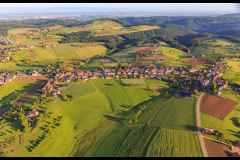 Village view from the southeast in the district Ottoschwanden in Freiamt in the state Baden-Wuerttemberg, Germany