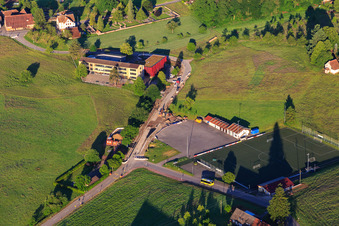 Sports field of Sg Freiamt and MOTORSPORT RACING TEAM FREIAMT eV and school center Freiamt in the district Ottoschwanden in Freiamt in the state Baden-Wuerttemberg, Germany