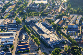 Industrial area with SICK AG in Waldkirch in the state Baden-Wuerttemberg, Germany