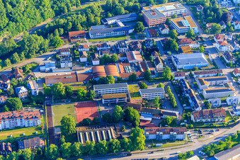 HUMMEL AG and Kastelberg School with Kastelberg Hall in Waldkirch in the state Baden-Wuerttemberg, Germany