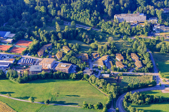 Aerial view of Am Bruckwald | Sozialwerk Breisgau gGmbH in Waldkirch in the state Baden-Wuerttemberg, Germany