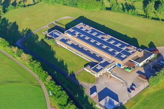 Aerial view of Turning shop Anton Tränkle GmbH & Co. KG in the district Stauden in Elzach in the state Baden-Wuerttemberg, Germany