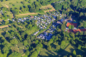 Terraced campsite Herbolzheim in Herbolzheim in the state Baden-Wuerttemberg, Germany