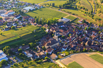 Church of St. John the Baptist in the district Oberrotweil in Vogtsburg im Kaiserstuhl in the state Baden-Wuerttemberg, Germany