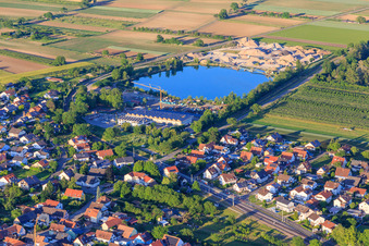 AMANN GmbH at the gravel pit Sasbach am Kaiserstuhl in Sasbach am Kaiserstuhl in the state Baden-Wuerttemberg, Germany