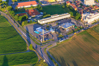 ESSO gas station at the Holiday Inn Express Hotel Ringsheim in Ringsheim in the state Baden-Wuerttemberg, Germany