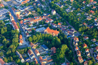 Apothekergraben with Gymnasium Stephaneum House II in Aschersleben in the state Saxony-Anhalt, Germany