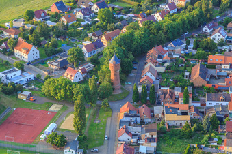 Historic water tower in the district Frose in Seeland in the state Saxony-Anhalt, Germany