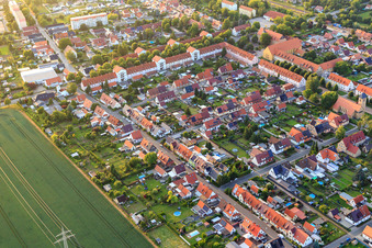 Friedhofstraße x Kirchstr in the district Nachterstedt in Seeland in the state Saxony-Anhalt, Germany