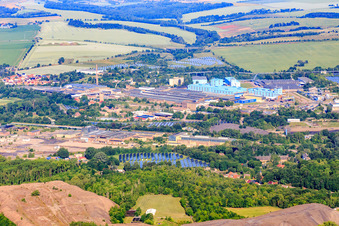 KME Mansfeld GmbH from the east in the district Großörner in Mansfeld in the state Saxony-Anhalt, Germany