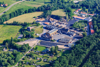 Saigerhütten area with paintball center Hettstedt in Hettstedt in the state Saxony-Anhalt, Germany