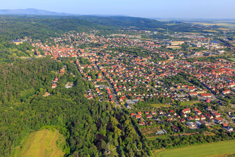 City view from the east in Blankenburg in the state Saxony-Anhalt, Germany