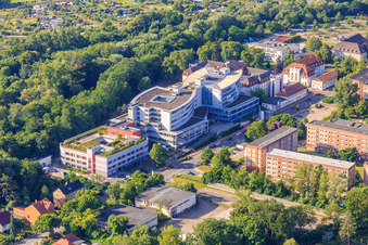 Aerial view of Harz Clinic - Location Quedlinburg in Quedlinburg in the state Saxony-Anhalt, Germany