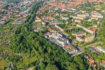 Harzklinikum - Location Quedlinburg from the northeast in Quedlinburg in the state Saxony-Anhalt, Germany