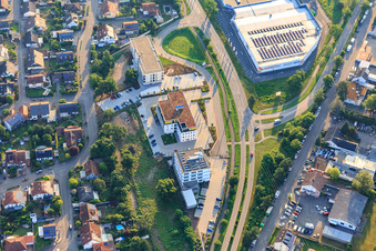 Office building of BRANDMAUER IT GmbH and medical center Teampraxis Bellheim with Sonnen-Apotheke in Bellheim in the state Rhineland-Palatinate, Germany