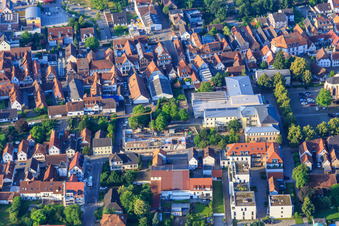 Construction site for the construction of a cafeteria at the Ludwig-Riedinger Elementary School in Kandel in the state Rhineland-Palatinate, Germany