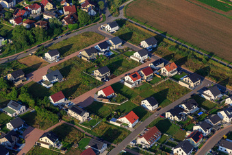 Aerial photograpy of New development area K2 in Kandel in the state Rhineland-Palatinate, Germany
