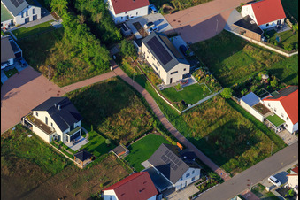 New development area K2 in Kandel in the state Rhineland-Palatinate, Germany from above