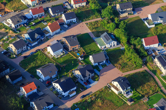 New development area K2 in Kandel in the state Rhineland-Palatinate, Germany out of the air