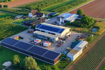 Drone image of Farmer's Garden in Winden in the state Rhineland-Palatinate, Germany
