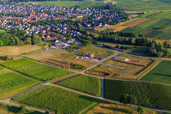Industrial area Am Lokschuppen under development in Klingenmünster in the state Rhineland-Palatinate, Germany