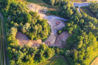 Construction work at Klingbch in Klingenmünster in the state Rhineland-Palatinate, Germany