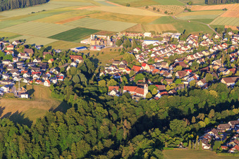 Dormitte with Church of St. James in the district Herrenzimmern in Bösingen in the state Baden-Wuerttemberg, Germany