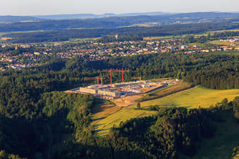 Construction site for the new correctional facility Rottweil in Rottweil in the state Baden-Wuerttemberg, Germany