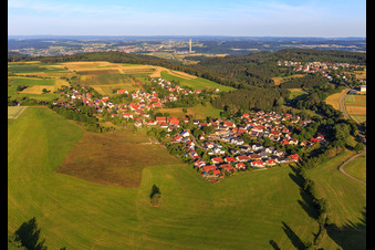 Village view from the east in the district Zepfenhan in Rottweil in the state Baden-Wuerttemberg, Germany