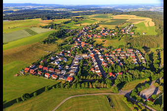 Village view from the northeast in the district Zepfenhan in Rottweil in the state Baden-Wuerttemberg, Germany