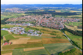City view from the northwest in Geislingen in the state Baden-Wuerttemberg, Germany