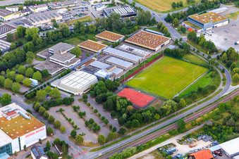 Philipp-Matthäus-Hahn School and District Sports Hall in Balingen in the state Baden-Wuerttemberg, Germany