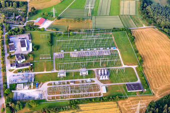 Netze BW GmbH substation Engstlatt in the district Engstlatt in Balingen in the state Baden-Wuerttemberg, Germany