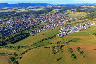 Overview of towns from the north in Geislingen in the state Baden-Wuerttemberg, Germany