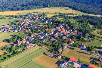 Village view from the southeast in the district Brittheim in Rosenfeld in the state Baden-Wuerttemberg, Germany
