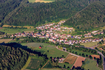 Village view from the northeast in the district Altoberndorf in Oberndorf am Neckar in the state Baden-Wuerttemberg, Germany