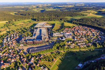 Aerial view of District of Härten from the north in Loßburg in the state Baden-Wuerttemberg, Germany