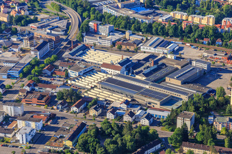 Goldenbühlstraße industrial area with AGVS Aluminium Werke GmbH Villingen in the district Villingen in Villingen-Schwenningen in the state Baden-Wuerttemberg, Germany