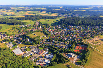 Village view from the south in the district Weilersbach in Villingen-Schwenningen in the state Baden-Wuerttemberg, Germany