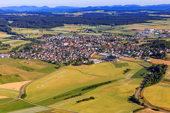 View from the southeast in Dunningen in the state Baden-Wuerttemberg, Germany