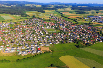 View of the town from the east in the district Seedorf in Dunningen in the state Baden-Wuerttemberg, Germany