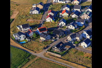 Aerial photograpy of Violet Path, Daffodil Path in Kandel in the state Rhineland-Palatinate, Germany